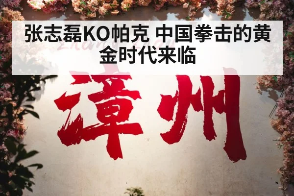 张志磊KO帕克 中国拳击的黄金时代来临